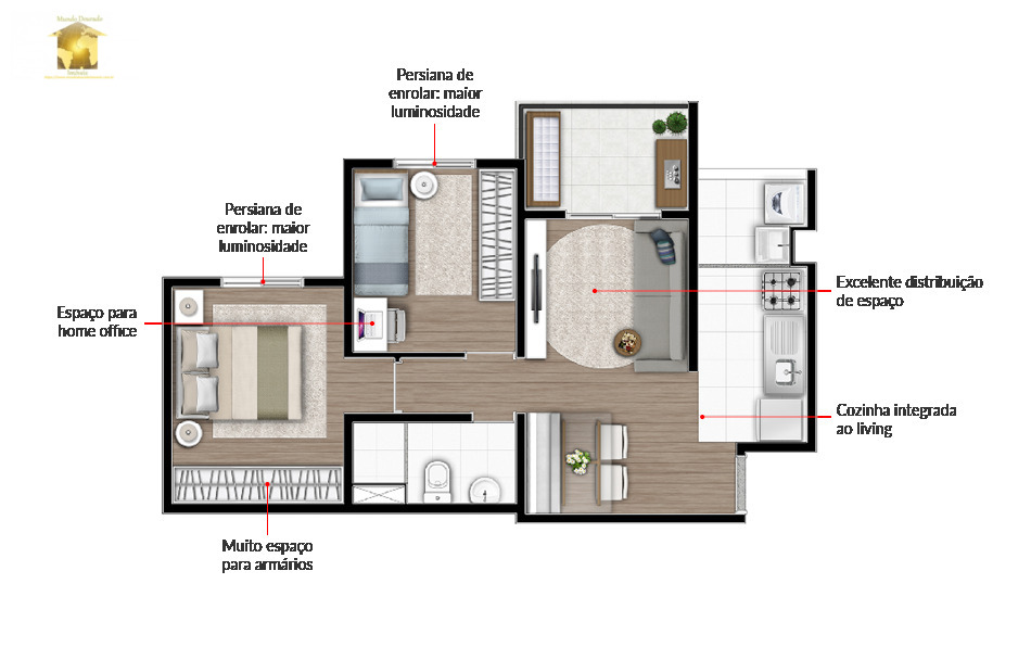 Apartamento à venda com 3 quartos, 57m² - Foto 22