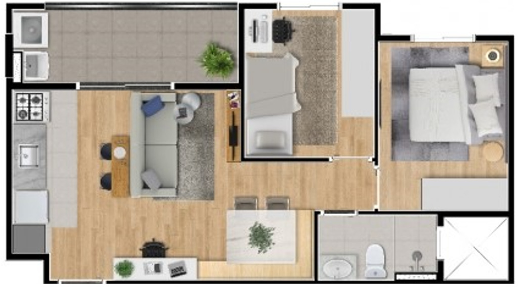 Apartamento à venda com 2 quartos, 47m² - Foto 11