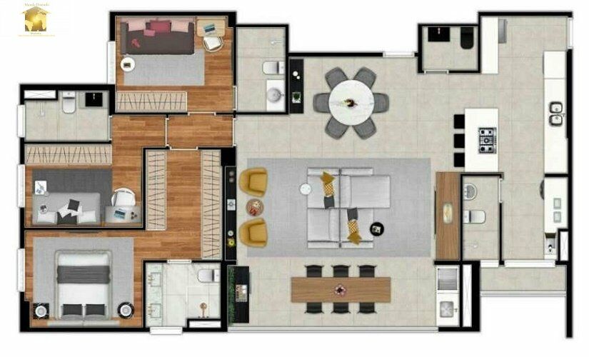 Apartamento à venda com 3 quartos, 130m² - Foto 15