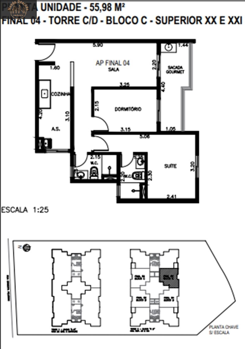 Apartamento à venda com 2 quartos, 55m² - Foto 9