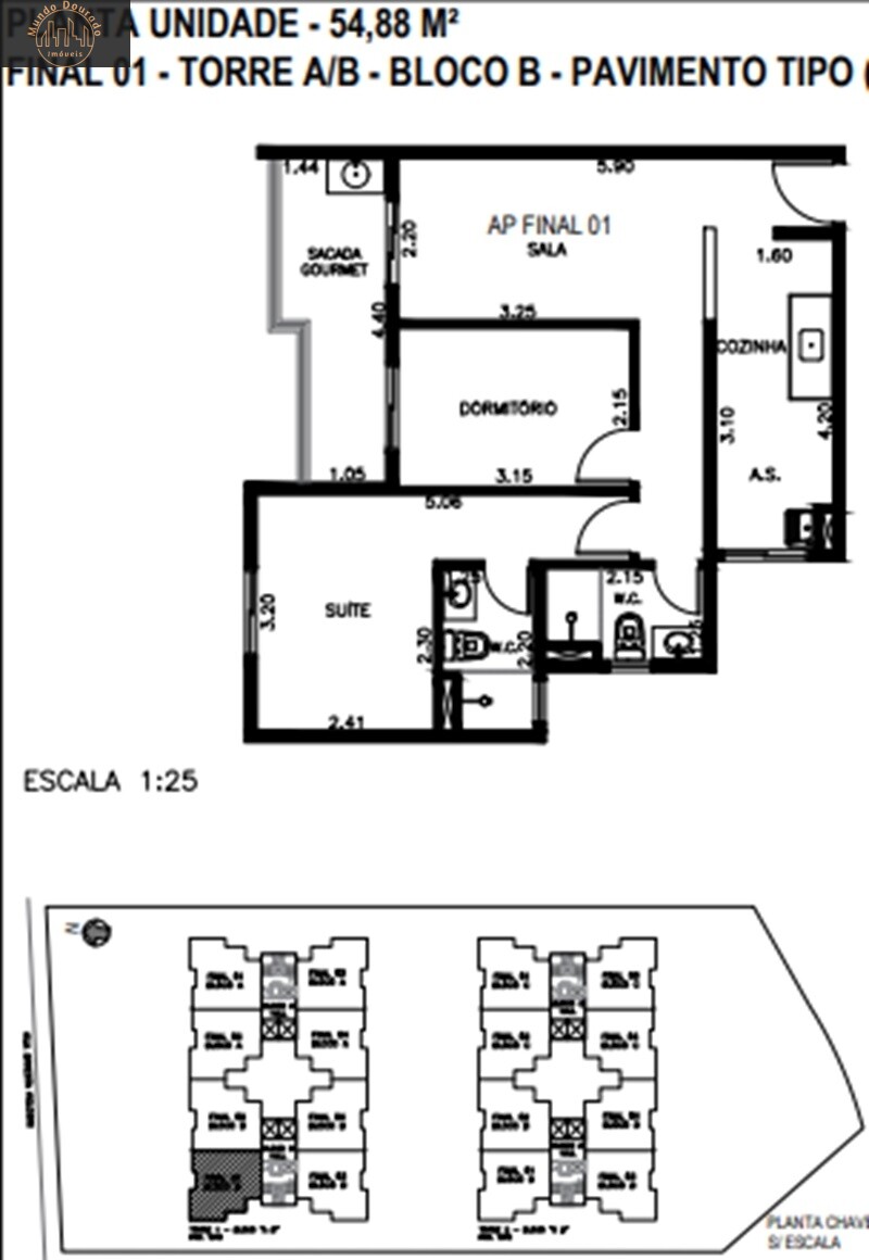 Apartamento à venda com 2 quartos, 55m² - Foto 4