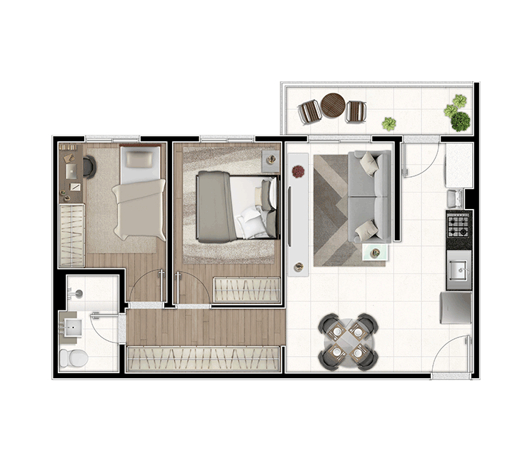 Apartamento à venda com 2 quartos, 50m² - Foto 24