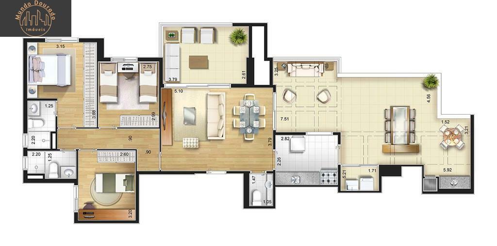 Apartamento à venda com 2 quartos, 104m² - Foto 29