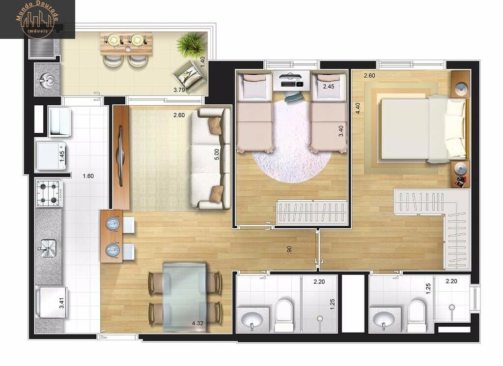 Apartamento à venda com 2 quartos, 104m² - Foto 24