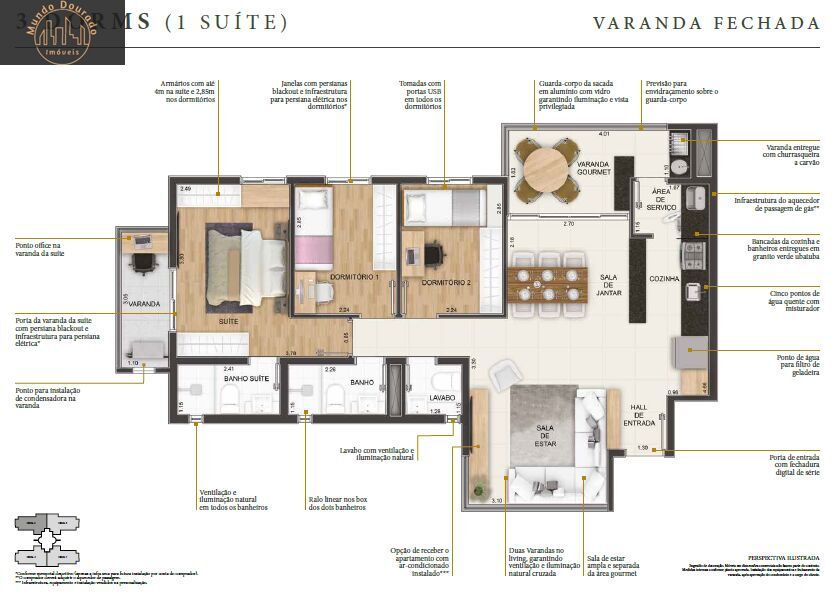 Apartamento à venda com 3 quartos, 83m² - Foto 13