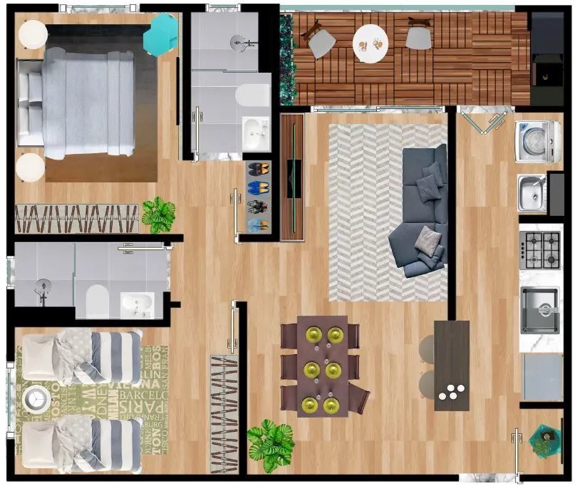 Apartamento à venda com 2 quartos, 63m² - Foto 15