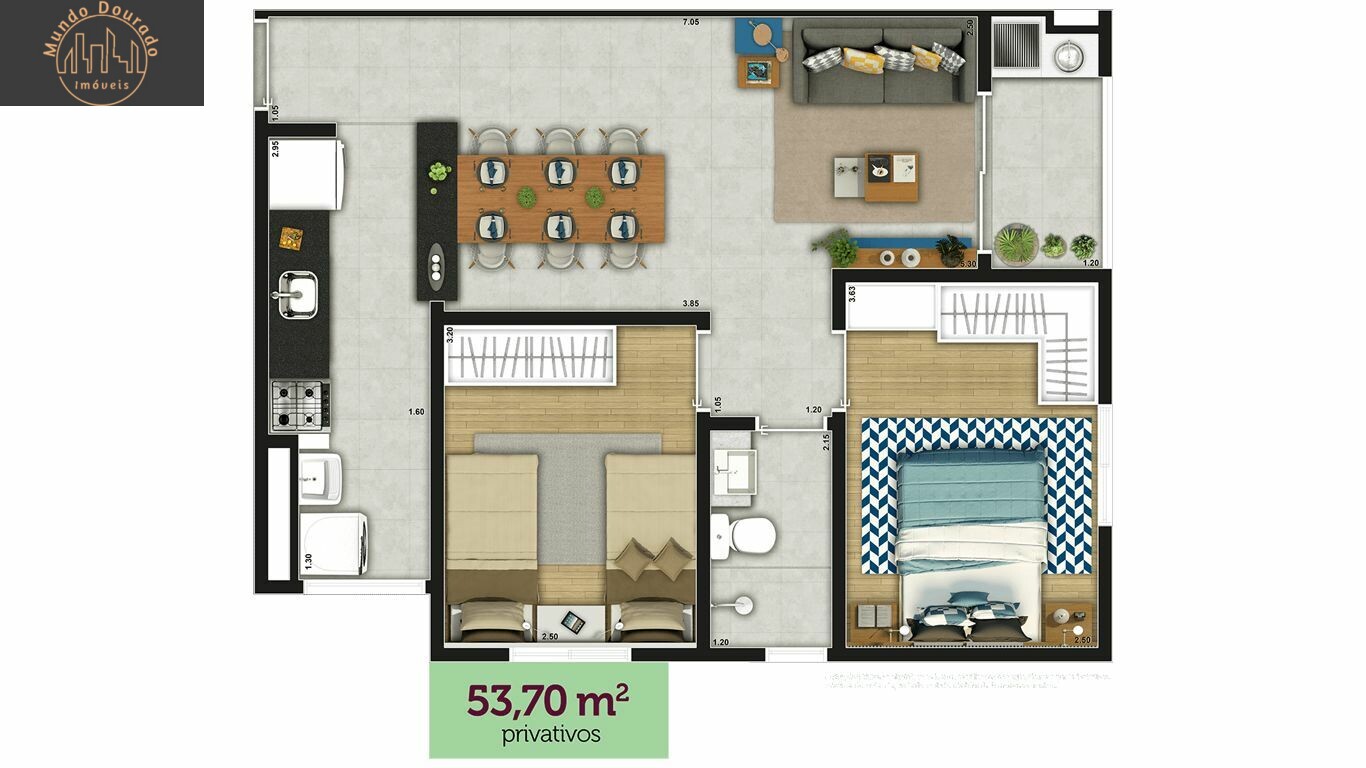 Apartamento à venda com 2 quartos, 54m² - Foto 25