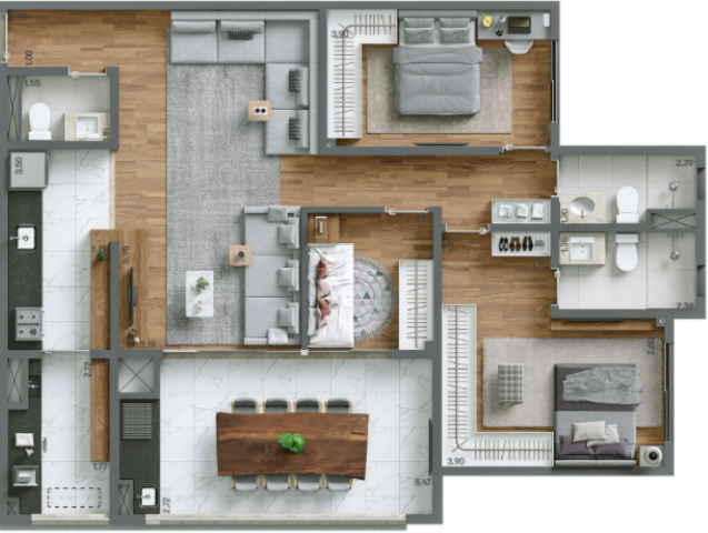 Apartamento à venda com 3 quartos, 125m² - Foto 16