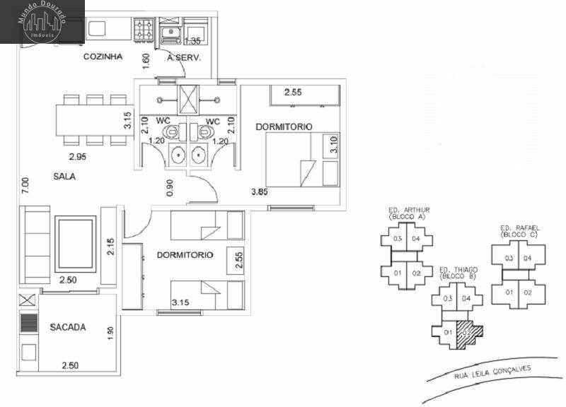 Apartamento à venda com 2 quartos, 58m² - Foto 30