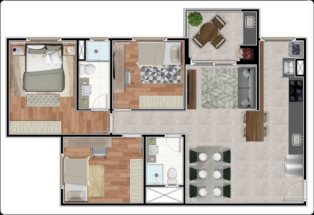 Apartamento à venda com 3 quartos, 83m² - Foto 35