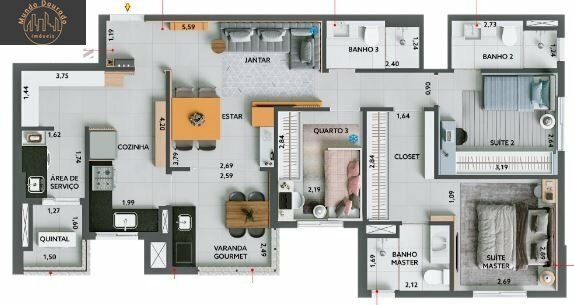 Apartamento à venda com 2 quartos, 79m² - Foto 25