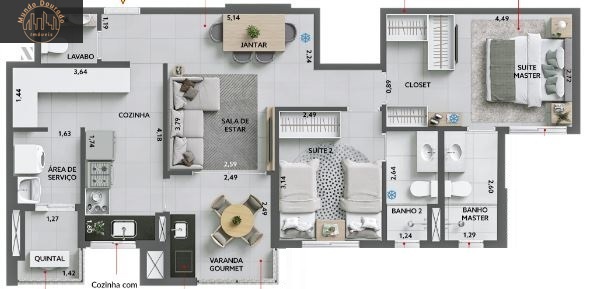 Apartamento à venda com 2 quartos, 79m² - Foto 24