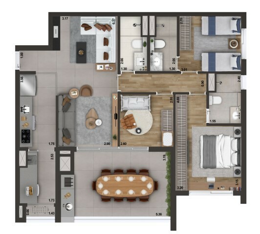 Apartamento à venda com 3 quartos, 105m² - Foto 35