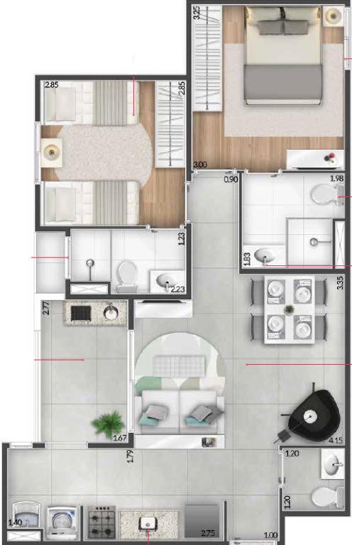 Apartamento à venda com 2 quartos, 60m² - Foto 17