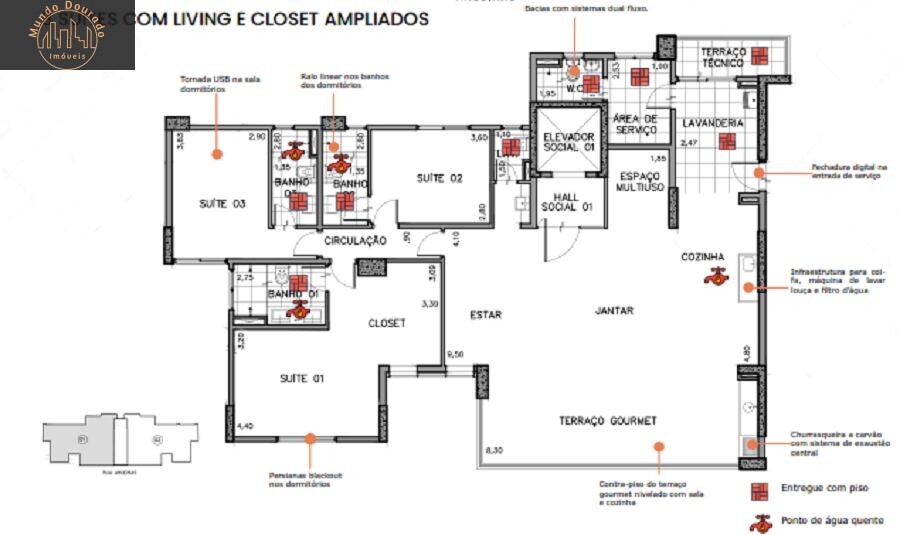 Apartamento à venda com 4 quartos, 177m² - Foto 21