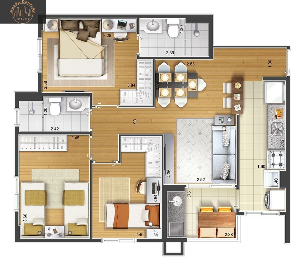 Apartamento à venda com 2 quartos, 60m² - Foto 20