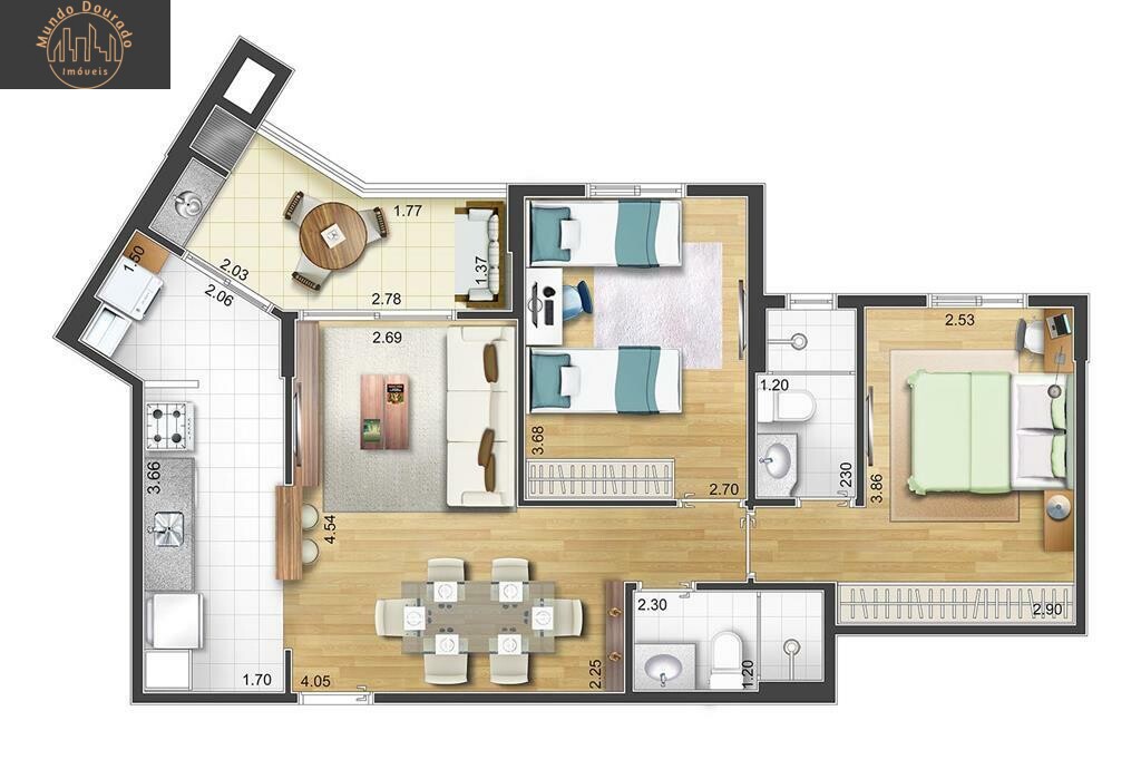 Apartamento à venda com 2 quartos, 69m² - Foto 18