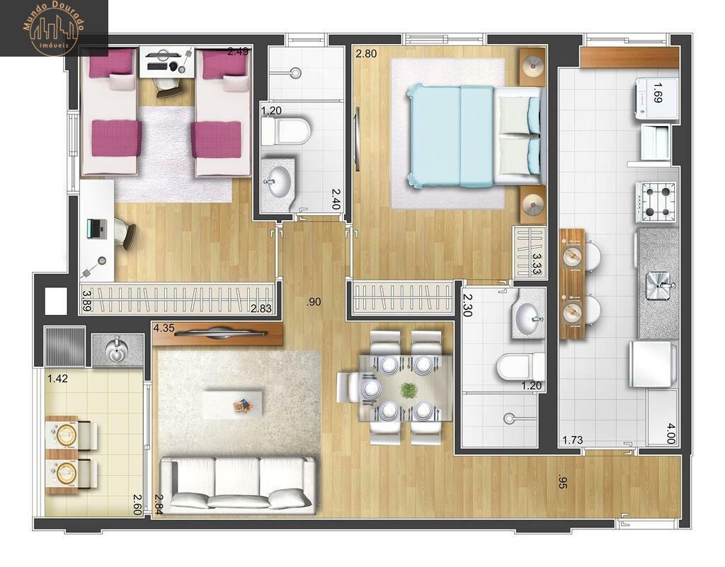 Apartamento à venda com 2 quartos, 69m² - Foto 17