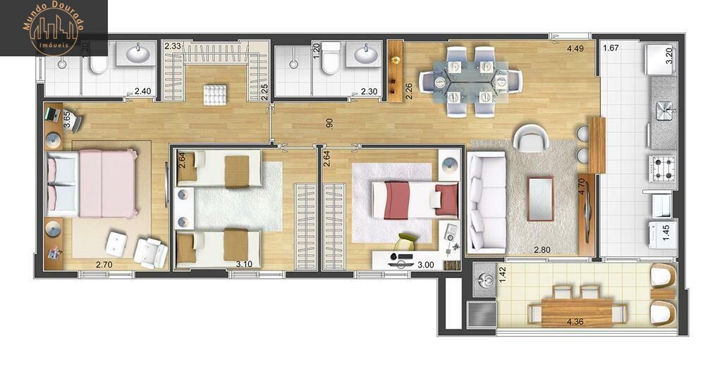 Apartamento à venda com 2 quartos, 69m² - Foto 19