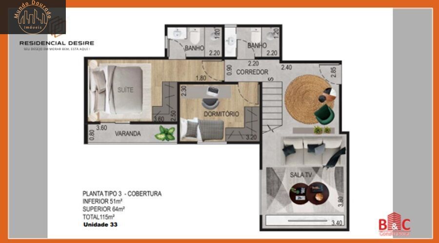 Apartamento à venda com 2 quartos, 59m² - Foto 16