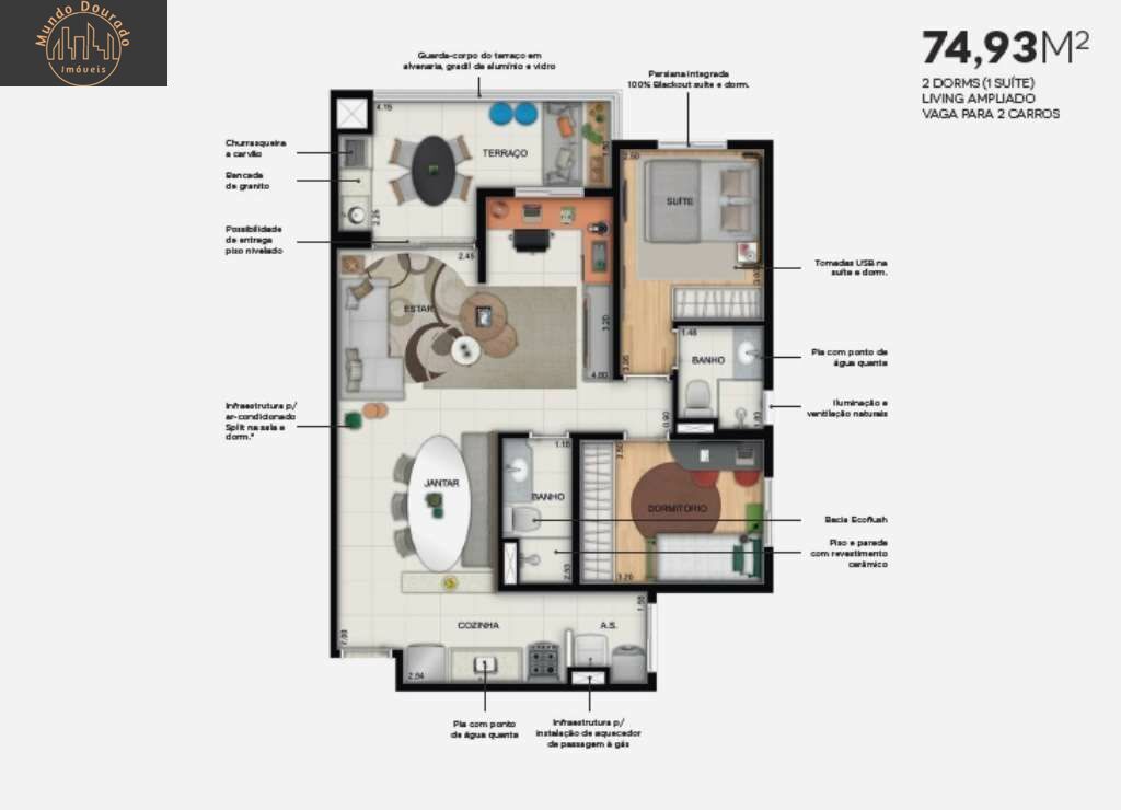 Apartamento à venda com 2 quartos, 59m² - Foto 31