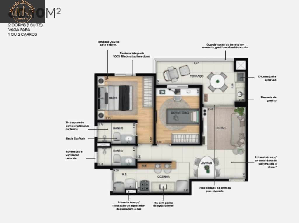 Apartamento à venda com 2 quartos, 59m² - Foto 32