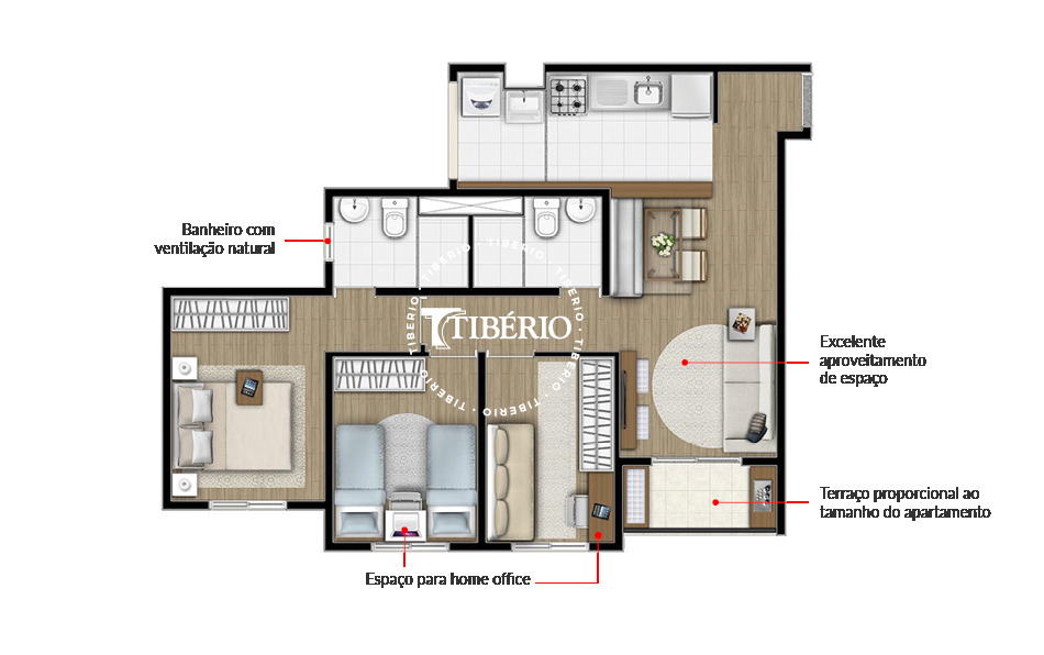 Apartamento à venda com 3 quartos, 59m² - Foto 37