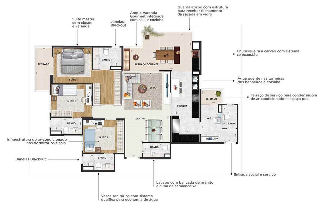 Apartamento à venda com 3 quartos, 125m² - Foto 26