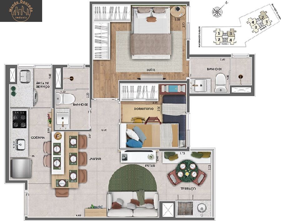 Apartamento à venda com 2 quartos, 50m² - Foto 11