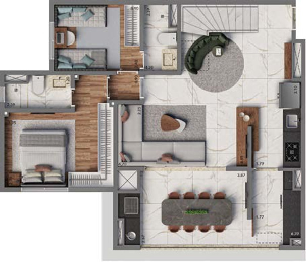 Apartamento à venda com 2 quartos, 69m² - Foto 35