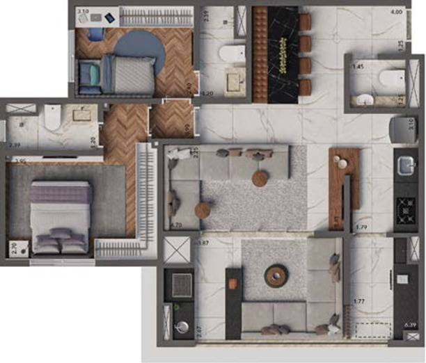 Apartamento à venda com 2 quartos, 69m² - Foto 32