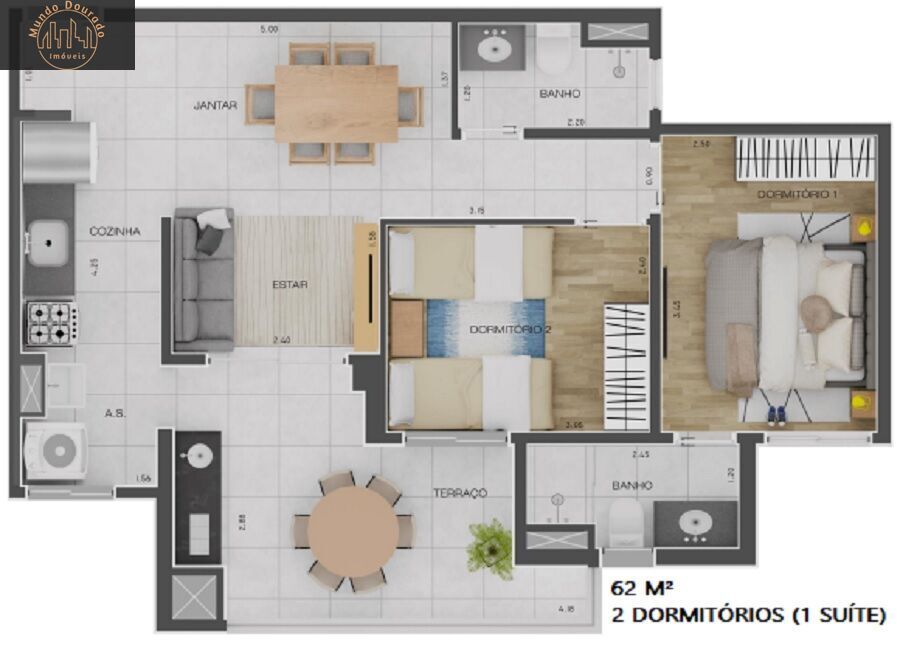 Apartamento à venda com 3 quartos, 74m² - Foto 17