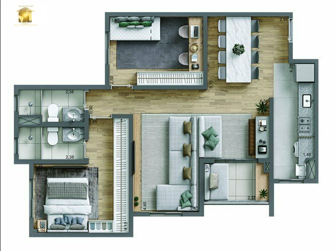 Apartamento à venda com 2 quartos, 50m² - Foto 15