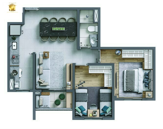 Apartamento à venda com 2 quartos, 50m² - Foto 12