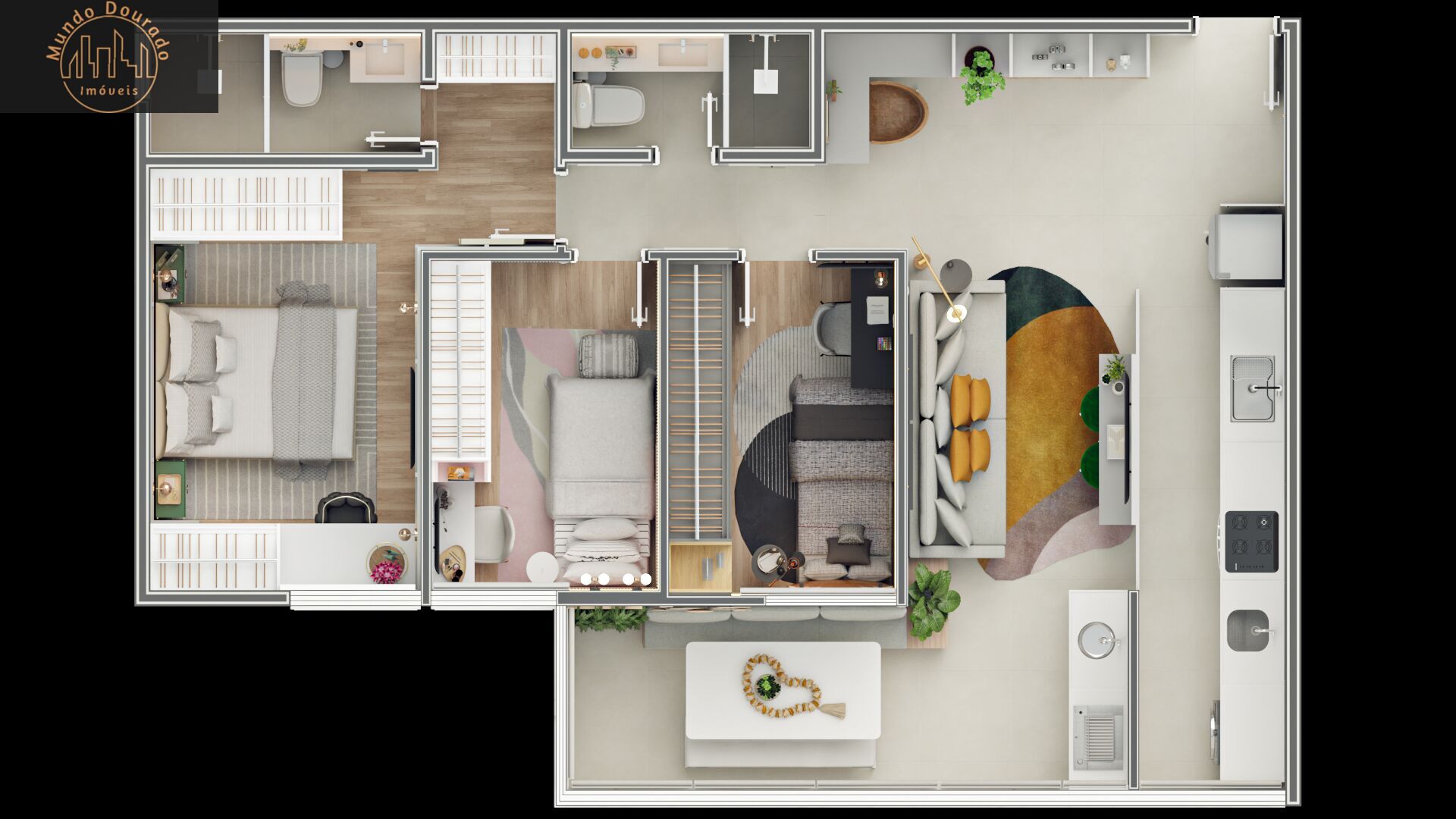 Apartamento à venda com 2 quartos, 69m² - Foto 3