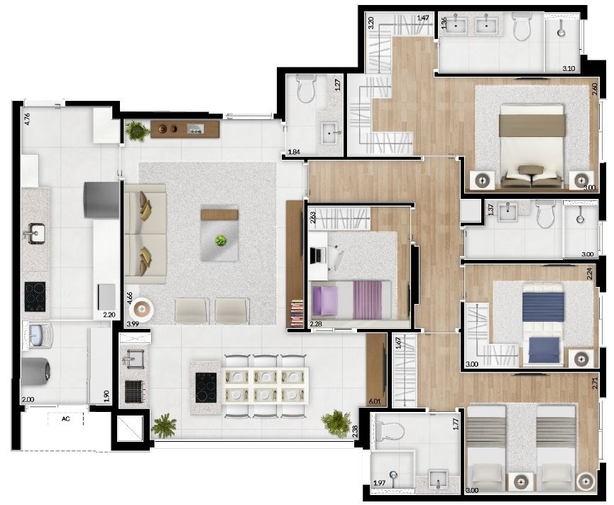 Apartamento à venda com 3 quartos, 86m² - Foto 25