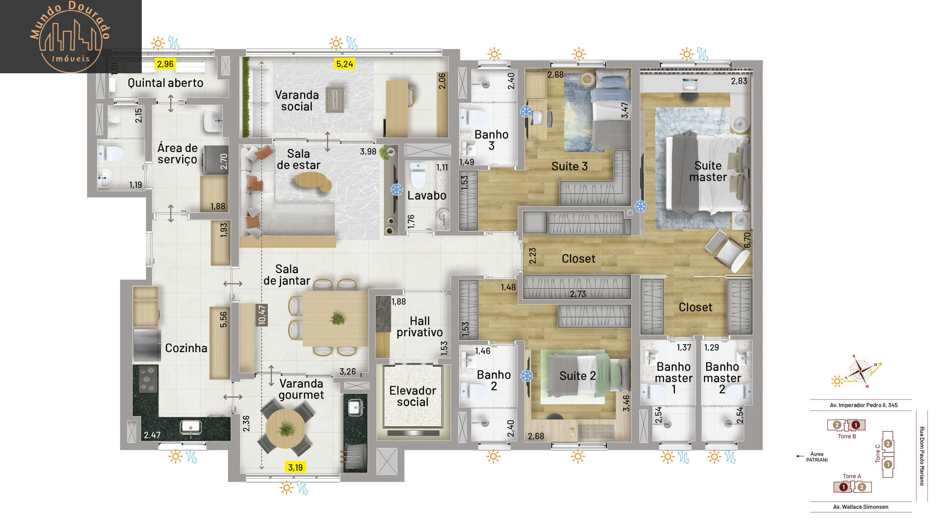 Apartamento, 4 quartos, 197 m² - Foto 23