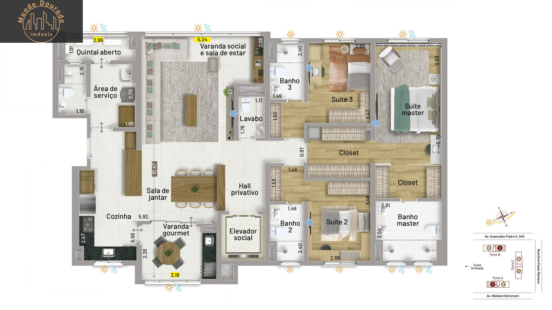 Apartamento, 4 quartos, 197 m² - Foto 24