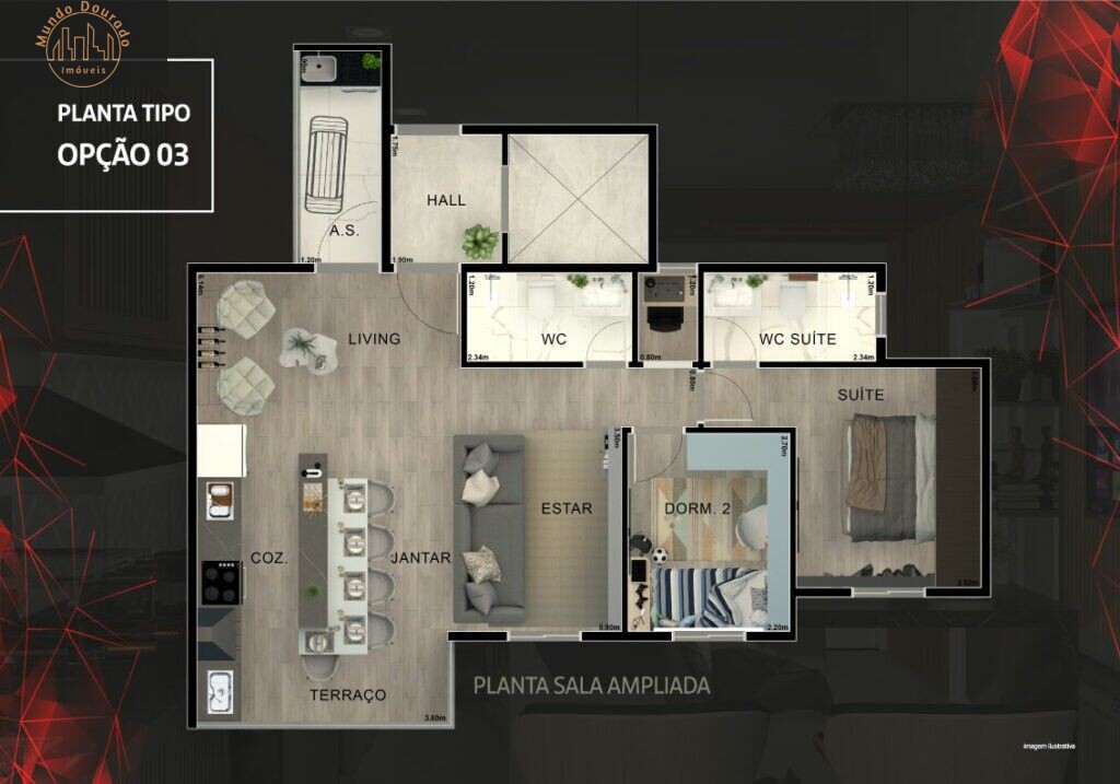 Apartamento à venda com 3 quartos, 63m² - Foto 11