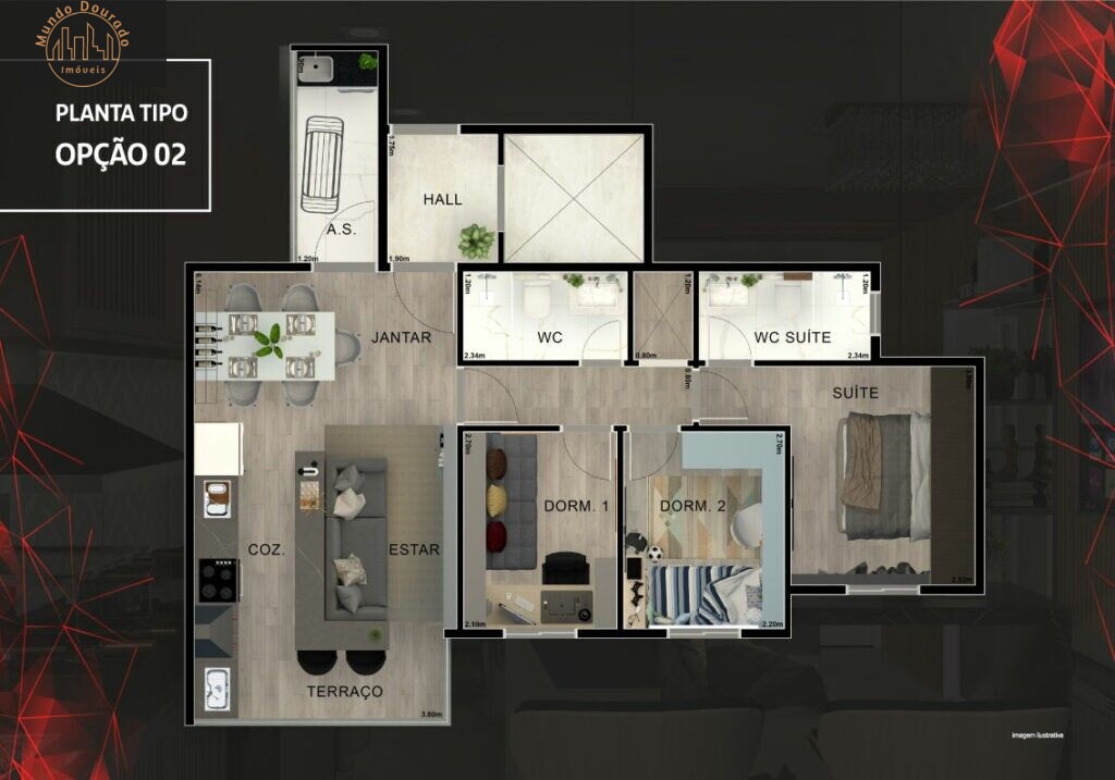 Apartamento à venda com 3 quartos, 63m² - Foto 13