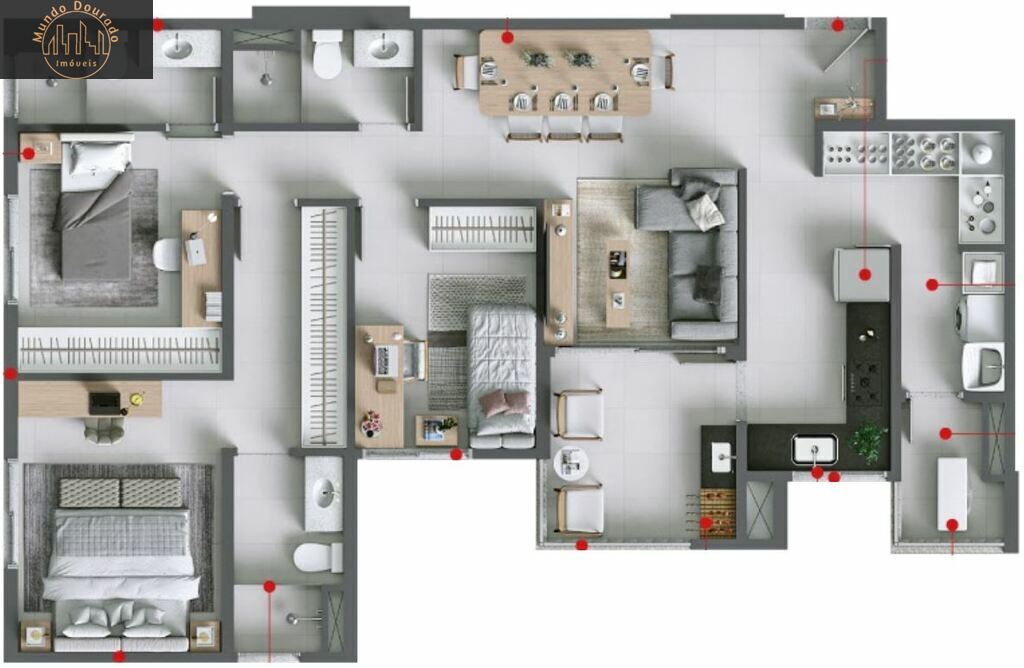 Apartamento à venda com 3 quartos, 93m² - Foto 24