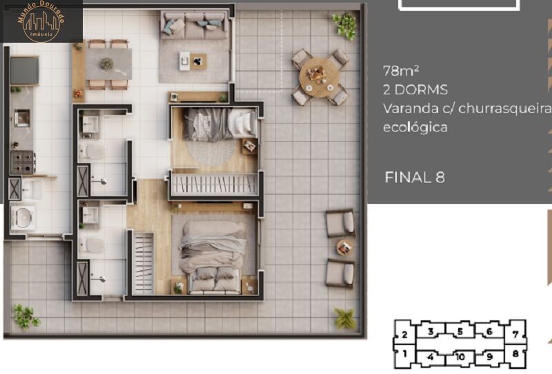 Apartamento à venda com 2 quartos, 47m² - Foto 5