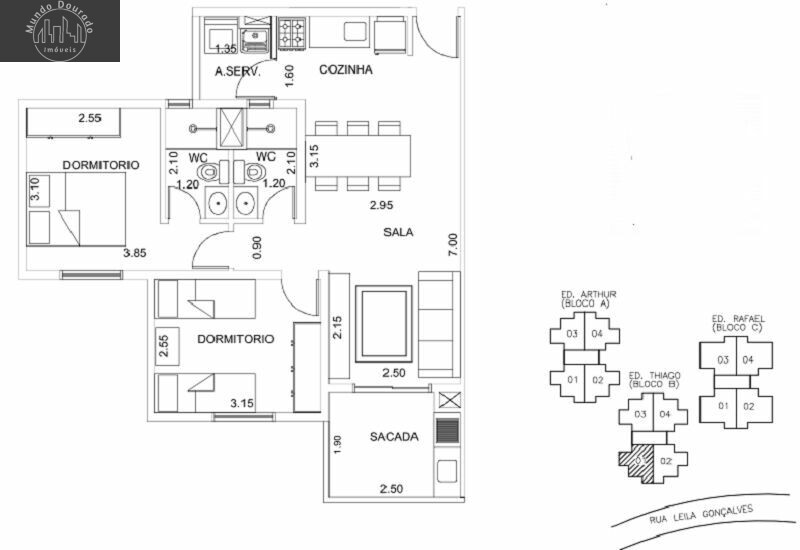 Apartamento à venda com 2 quartos, 58m² - Foto 29