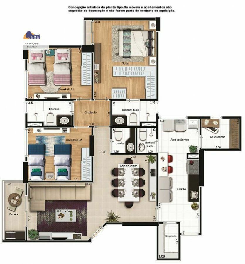 Apartamento à venda com 3 quartos, 108m² - Foto 15