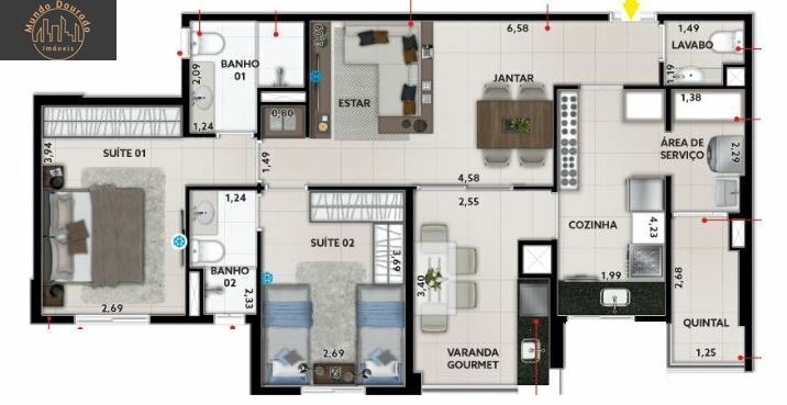 Apartamento à venda com 2 quartos, 85m² - Foto 15