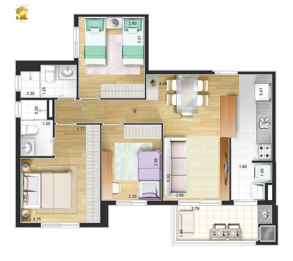 Apartamento à venda com 2 quartos, 63m² - Foto 26