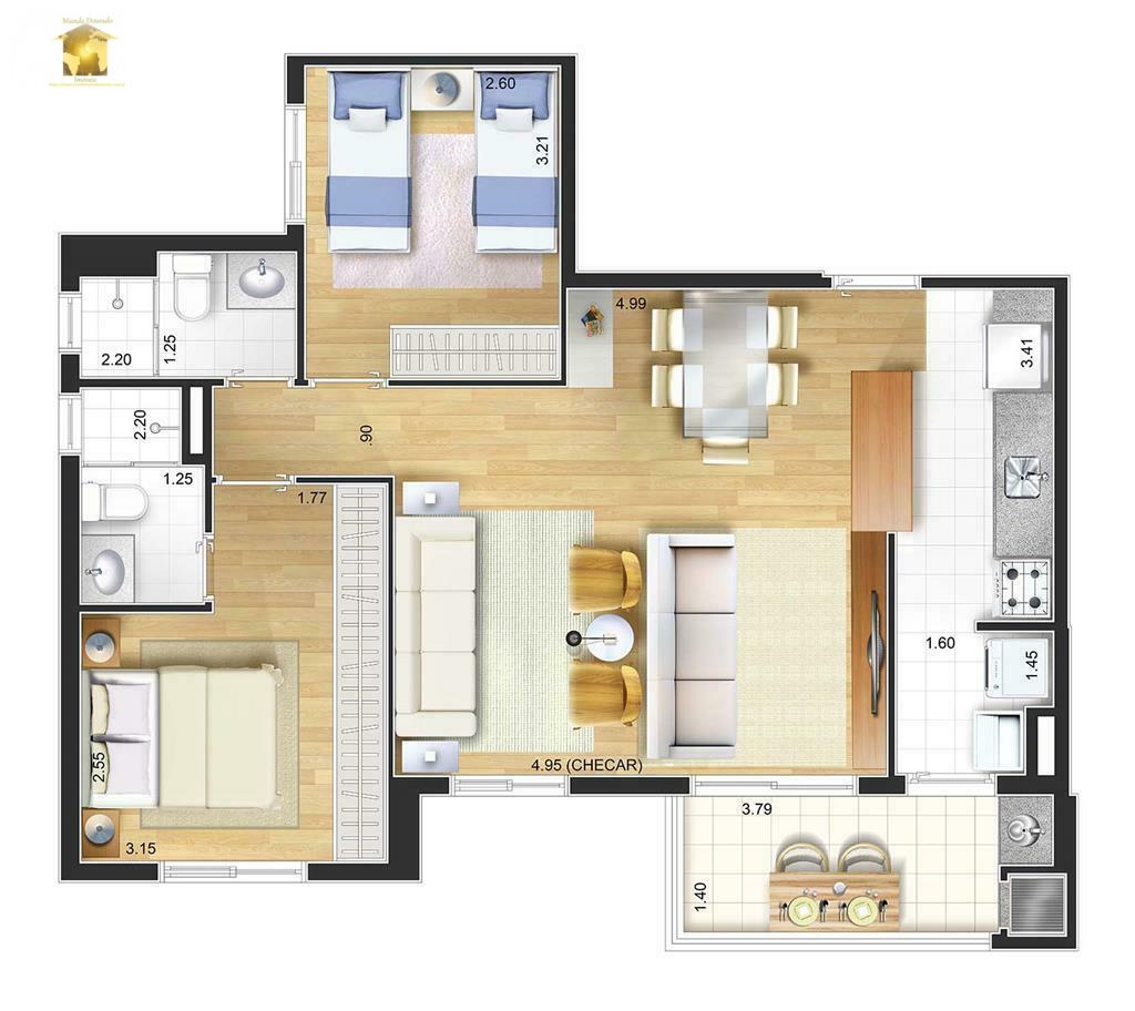 Apartamento à venda com 2 quartos, 63m² - Foto 27