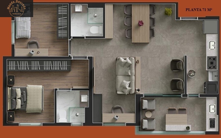 Apartamento, 2 quartos, 68 m² - Foto 5