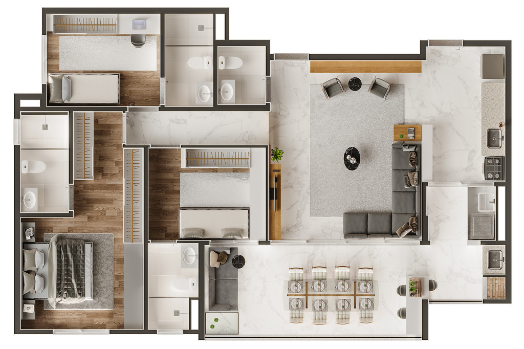 Apartamento à venda com 3 quartos, 101m² - Foto 6