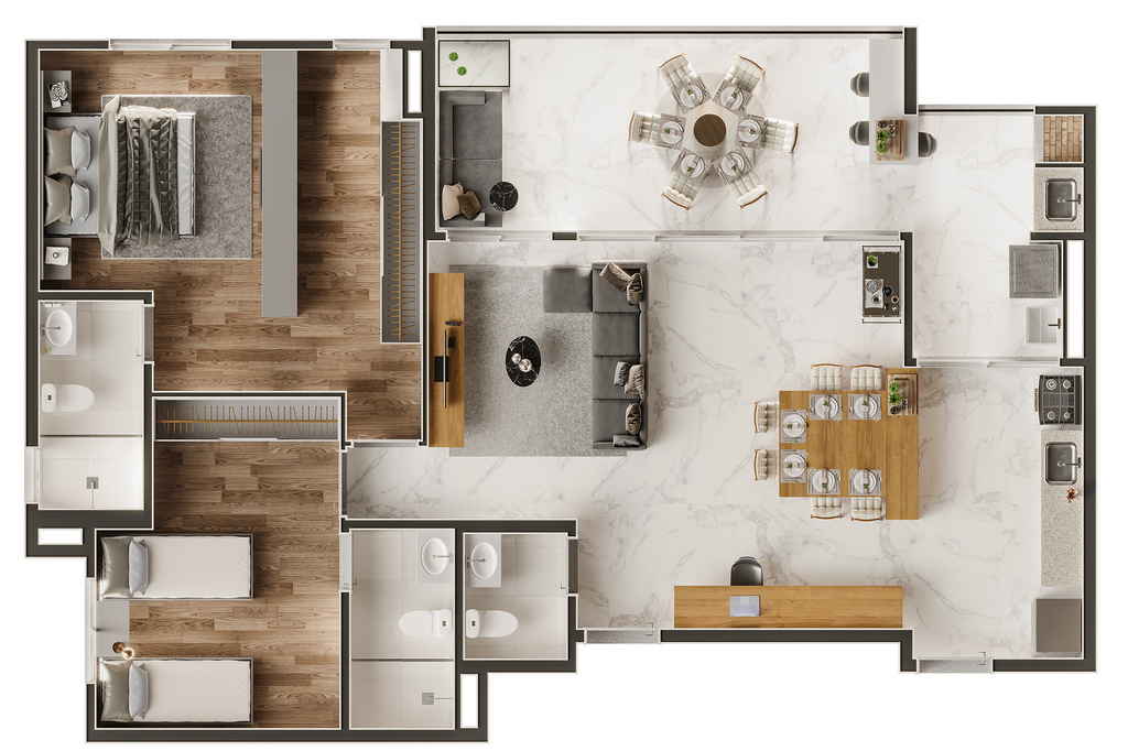 Apartamento à venda com 3 quartos, 101m² - Foto 7